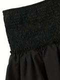 Damen-Midi-Rock mit geraffter Taille – Amelia