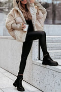 vDamen Winterjacke mit Kunstfell und Thermofüllung – Eloria