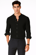 Retro Herrenhemd mit Button-Down-Kragen – Norvalo