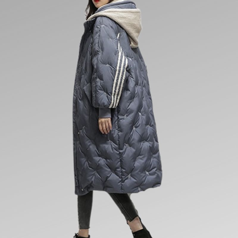 Lange Damenjacke Elegant Stilvoll Zeitlos Mantel – Giuliana