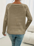Damen Zopfstrickpullover mit Schulterknöpfen – Evelysa