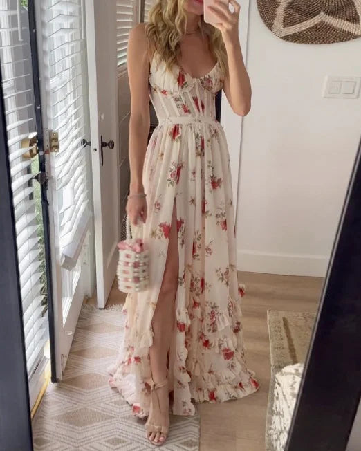 Elegantes Damenkleid mit verstellbaren Trägern – Amelie