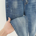 Elastische High Waist Baggy Jeans für Damen – Lena