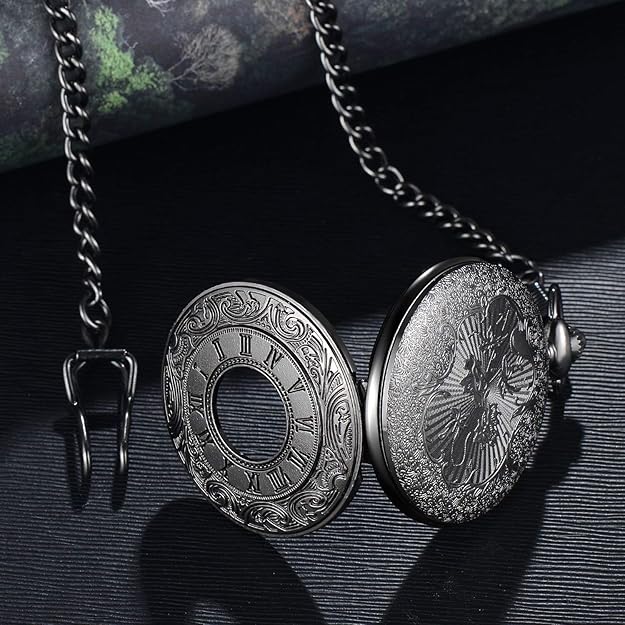 Klassische Vintage-Taschenuhr mit römischen Ziffern – Aurelius