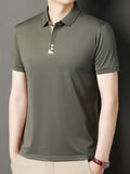 Herren Polohemd mit Farbblockmuster – Bequeme Passform – Elias