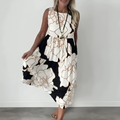 Blumen Kleid Damen locker elegant luftig Sommer – Fioralisa