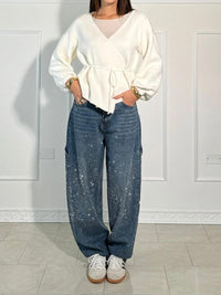 Damen Glitzer Jeans Mit Komfort Passform – Gertrud
