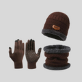 Winter Set Damen Mütze Schal Handschuhe aus Wolle – Alvara