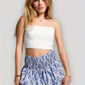 Verspielter Midi-Rock mit geraffter Taille – Amelia