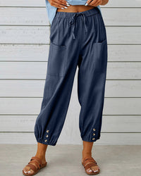 Hoch taillierte Damenhose mit weitem Bein für Eleganz – Lorelei