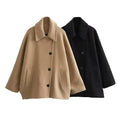 Damen Übergangsjacke mit Kragen und Taschen – Selvona