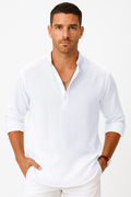 Leinenhemd Herren Slim Fit Atmungsaktiv Elegant Sommerhemd – Lasse