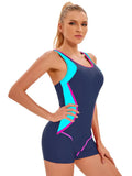 Sportlicher Badeanzug mit Patchwork-Design für Damen – Bettina
