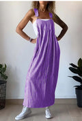 Gestreiftes Damen Kleid Lang Elegant Alltag Komfort – Elvaria