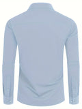 Schwarzes Herrenhemd Elegant Slim Langarm – Alviro