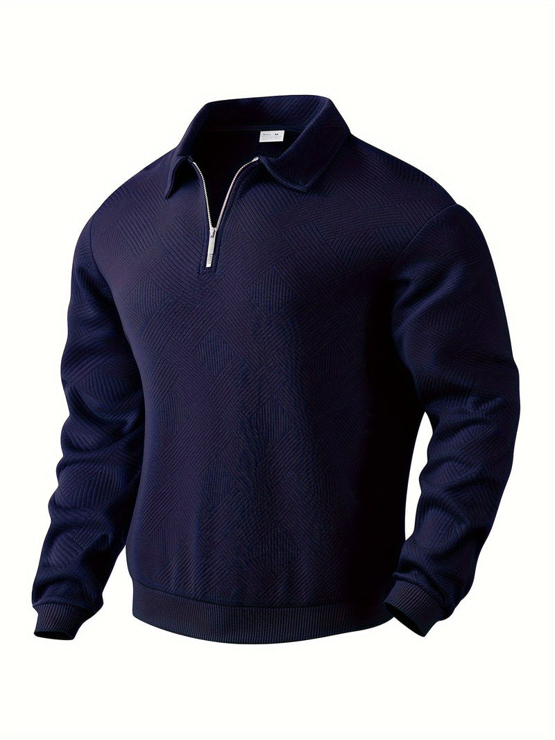 Weicher, warmer Pullover mit geometrischem Design – Falk