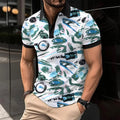 Gestreiftes Herren-Poloshirt mit England-Design – Henry
