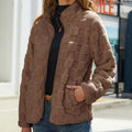 Karo Winterjacke für Damen mit Komfort-Passform – Mia