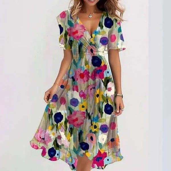 Leichtes Sommerkleid mit elegantem Schnitt – Amelie