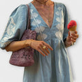 Damenkleid mit Print und taillierter Passform – Rena