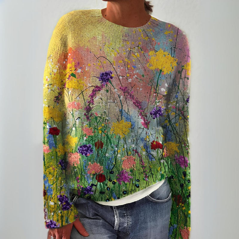 Pullover Damen Strick Elegant Vintage Look – DreamMesh