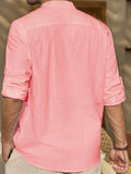 Herren Leinenhemd Sommer Elegant 100% Leinen Look – Salvoro