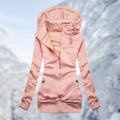Damen Kapuzenjacke weich warm mit Taschen – Briana