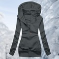 Damen Kapuzenjacke weich warm mit Taschen – Briana