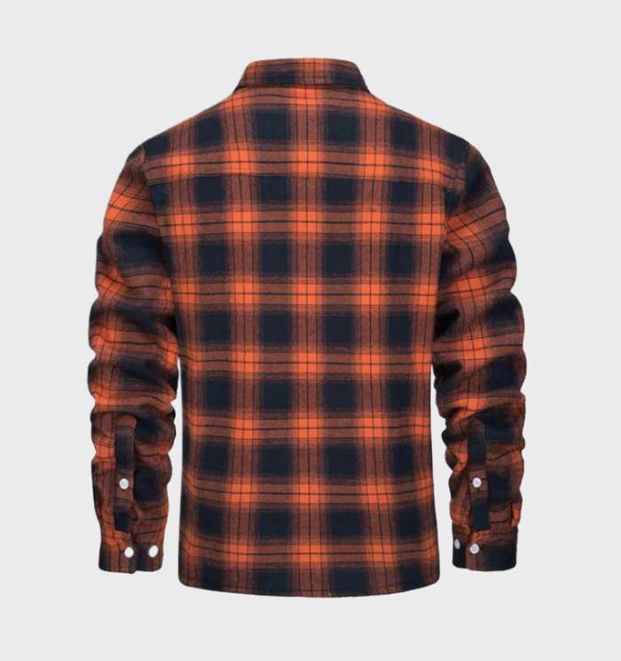 Warme Herren-Flanelljacke mit Karomuster – Felix