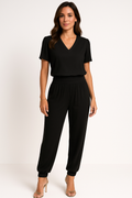 Zweiteiler Damen Set Bluse & Hose Elegant Komfort – Mavira