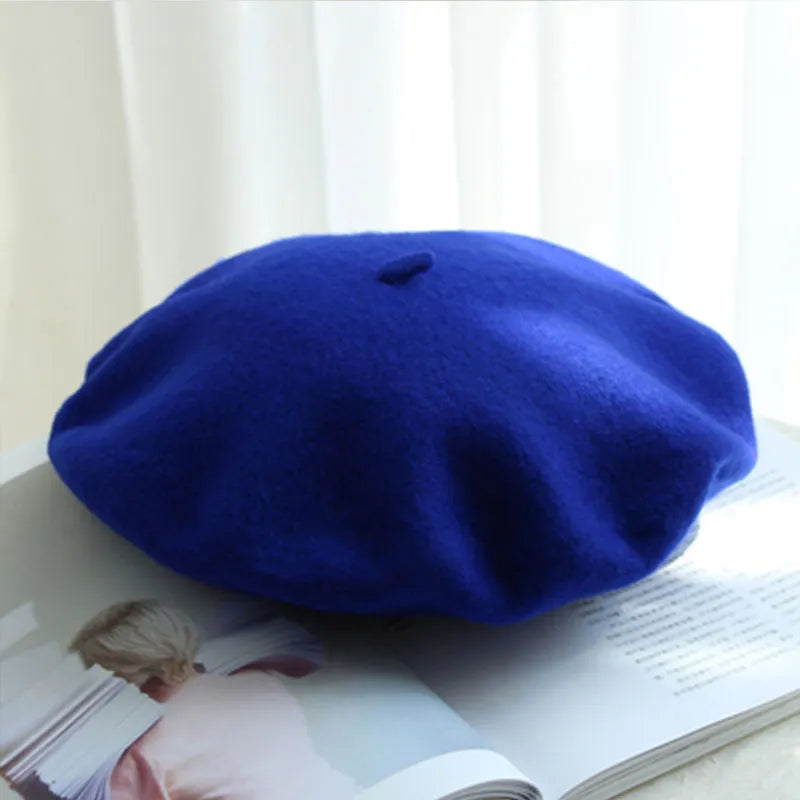 Warme Woll-Baskenmütze für Damen – Lena