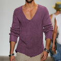Herren Strickpullover V-Ausschnitt Klassisch Weich – Tobias