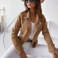 Damen Übergangsjacke Elegant Asymmetrisch Alltag – Mirelle