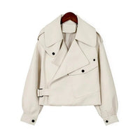 Elegante Damen Lederjacke mit taillierter Passform – Mila