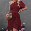 Elegantes Ein-Schulter-Kleid für Damen – Alessia