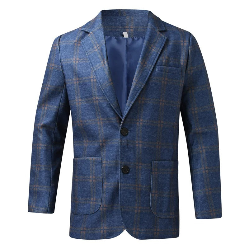 Herrenblazer mit Karomuster für elegante Looks – Leonard