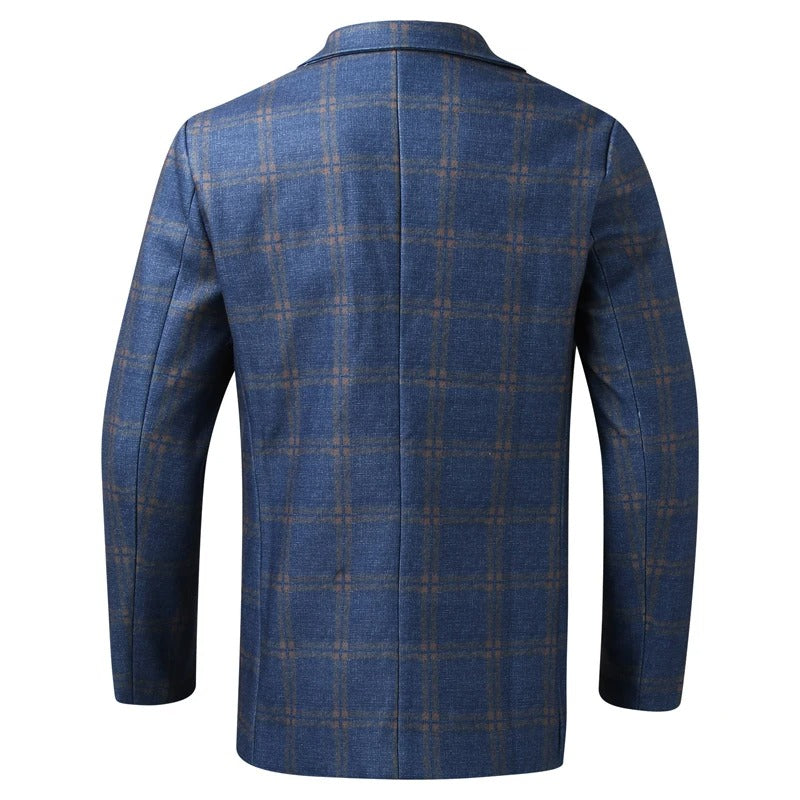 Herrenblazer mit Karomuster für elegante Looks – Leonard