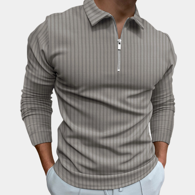 Moderner Herren-Zip-Sweater mit Reißverschluss – Nico