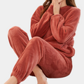 Fleece-Pyjama Set Damen Kuschelig und Warm – Sofia