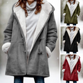 Damen Winterjacke mittellang warm mit Kapuze – Svetlana