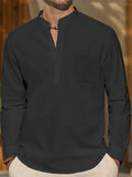 Herren Leinenhemd Sommer Elegant 100% Leinen Look – Salvoro