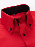 Elegantes Herrenhemd Glänzend Slim Fit Formal – Lorenso