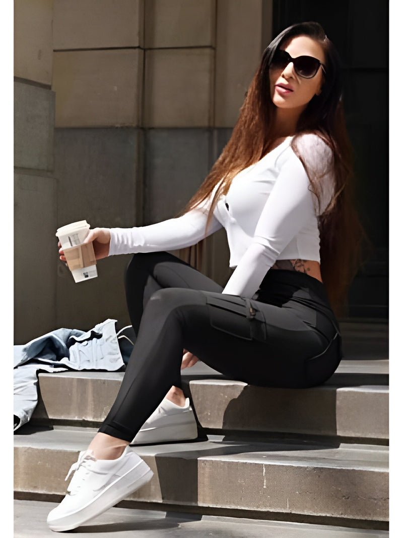 Cargo Leggings mit Taschen für Damen – Marisa