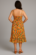 Buntes Sommerkleid Damen bequem Stretch elegant – Arcelia