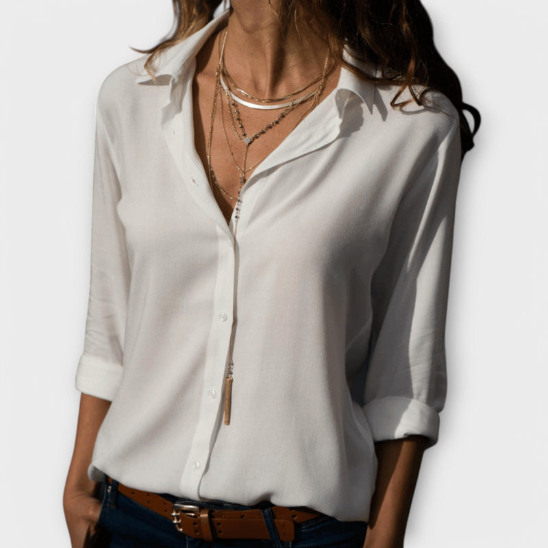 Damen Bluse Elegant Bequem Alltag Stil – Vianelle