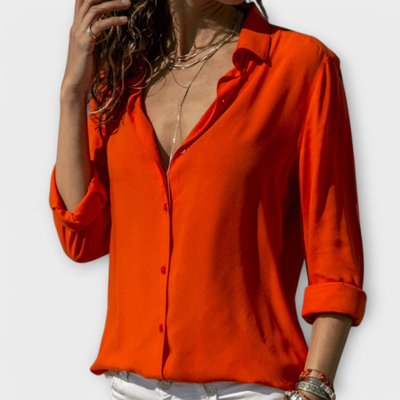 Damen Bluse Elegant Bequem Alltag Stil – Vianelle