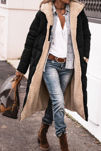 Wendbarer Damen Winterparka mit Teddyfutter – Noelle