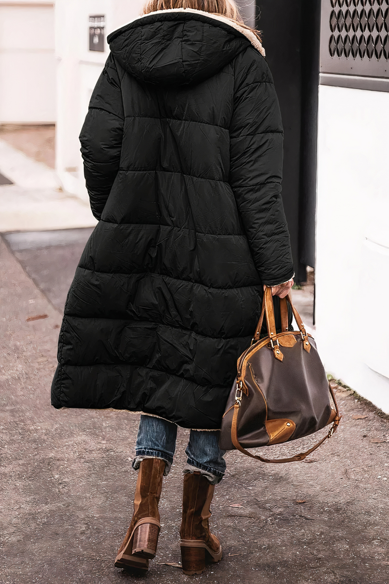 Wendbarer Damen Winterparka mit Teddyfutter – Noelle
