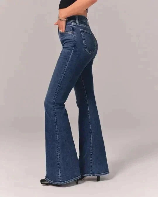 Bequeme Schlaghose mit hoher Taille für Damen – Rosalie