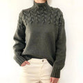 Damen Strickpullover elegant warm weich geschnitten – Callie